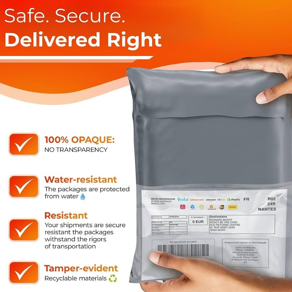 3 Sizes incl. 8x12, poly mailers 10x13 & 14x19 Poly Mailers (30 Pack) NEW - Picture 6 of 9